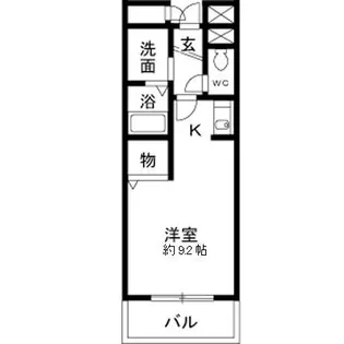 ランブラン【3階】の間取り