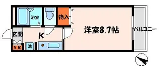 ビエンフェオークラII【2階】の間取り