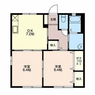 メゾン安田【1階】の間取り