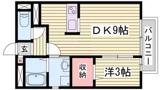 コンフォート双葉II【1階】の間取り
