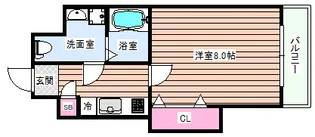 サウスヒルズ長柄【5階】の間取り