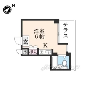 枚方パークアイランド125【1階】の間取り