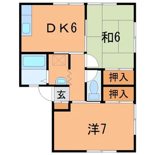 サンハイツ佐藤【1階】の間取り