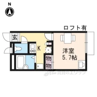 レオパレス今井【2階】の間取り