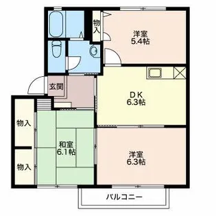 グランメール B【2階】の間取り