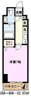 アルファコート西川口26【3階】の間取り