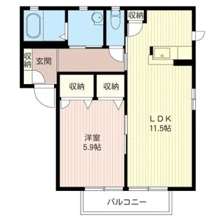 モナヴェイル【2階】の間取り