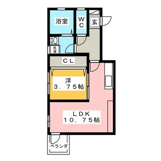 大岩ヒルズ【2階】の間取り