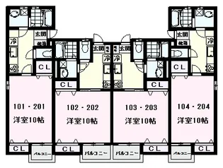 ハレクラニI【1階】の間取り