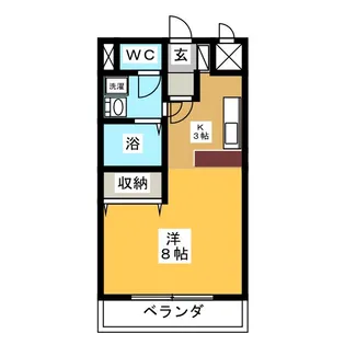 レスポワールはちなん【2階】の間取り