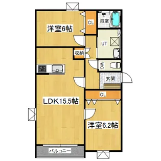 K’s III(ケーズ3)【1階】の間取り