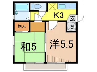 ユタカフォレスト【1階】の間取り