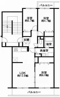 エスポワール松風台II番館【1階】の間取り