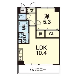 横川ビル杉水【4階】の間取り