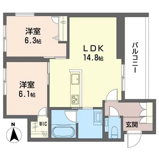 ハレ アネラ【2階】の間取り