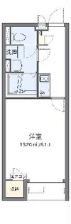 クレイノグレースコーラル寄居【2階】の間取り