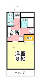 長岡マンション【4階】の間取り