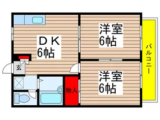 エステ-トピアA【2階】の間取り