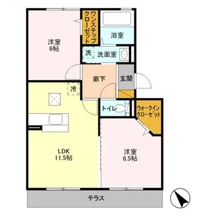 グランレーベン【1階】の間取り