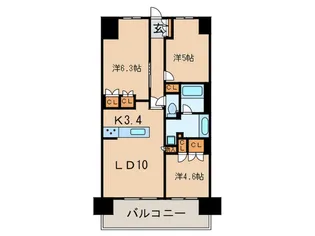 BLESS宮崎台【3階】の間取り