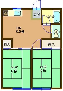 フローレス珠宝【1階】の間取り