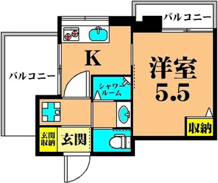 相角第2マンション【4階】の間取り