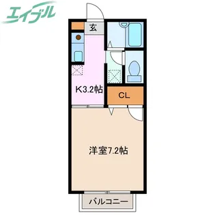 セゾンプレミール A【2階】の間取り