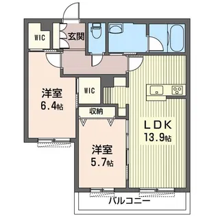 Maison Lis【1階】の間取り
