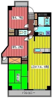 リヴェール川口【1階】の間取り