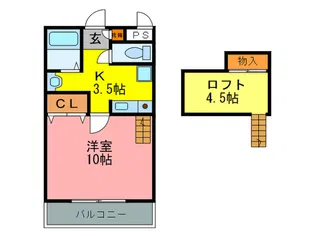 アリオ-ゾ宝塚III【2階】の間取り