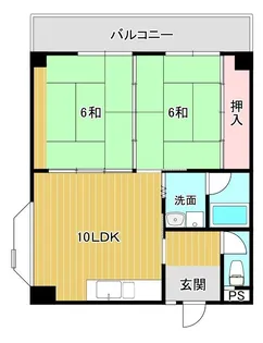 ポートハイツ細江【6階】の間取り