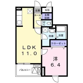 グランドYSP【2階】の間取り