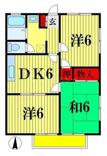 スリーゼK・T【2階】の間取り