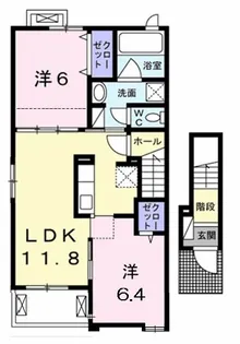 アーヴィンデイルII【2階】の間取り