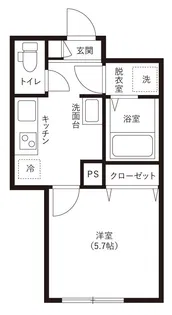 イスタナパーク茗荷谷【1階】の間取り