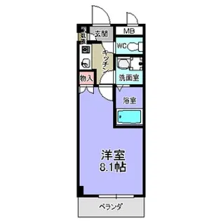 アベニール佃【2階】の間取り