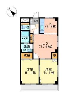 アムールあらこ【3階】の間取り
