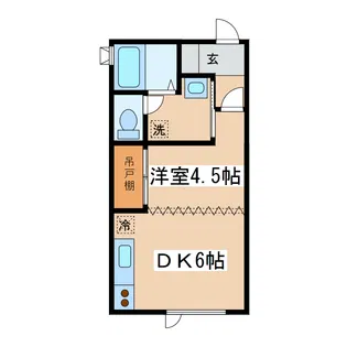 プレイスピア緑ヶ岡II【1階】の間取り