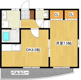福島県郡山市本町1【アパート】の間取り