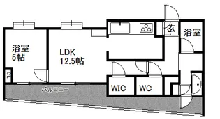 コスモ上野パークサイドシティ【14階】の間取り