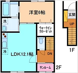 ラフェリオA棟【2階】の間取り