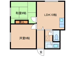 サンセットテラス【2階】の間取り