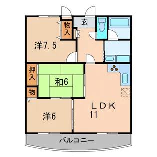 ブリックハウス【4階】の間取り