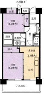 愛知県名古屋市北区大野町1【マンション】の間取り