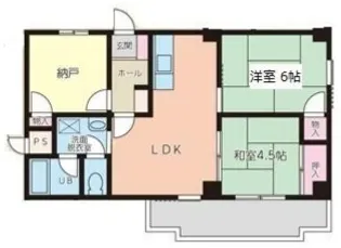 アーバンコート新琴似【4階】の間取り