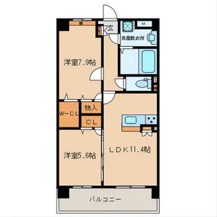 コンフォール シャトー【5階】の間取り