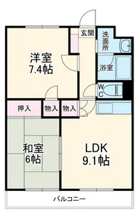 エスペランサ【3階】の間取り
