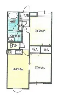 プレステージ東村山【2階】の間取り