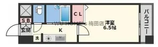 大阪府大阪市北区浪花町【マンション】の間取り