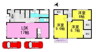 兵庫県芦屋市三条町【一戸建】の間取り